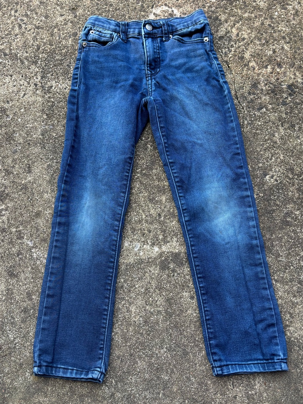 Kids Stretch Blue Jeans - Classic Slim Fit